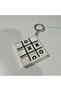 Set of 2 Moving Xox Game Keychain - Lover and Friend Combination Tic Tac Toe Keychain - 3