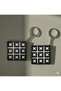 Set of 2 Moving Xox Game Keychain - Lover and Friend Combination Tic Tac Toe Keychain