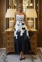 Grace Series Gradient Floral Printed Strap Dress - 3