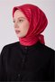 Tivil Pure Silk Scarf Ist 4325 - 57 Pink Red Abstract Pattern