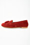 Women's Genuine Leather Tasseled Casual Stylish and Comfortable Ballet Flats - 2