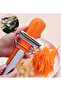 Stainless Steel Julian Peeler Dual Function Vegetable Fruit Peeler Potato Carrot Zucchini Chopper - 4