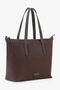 106 Burgundy Women's Shoulder Bag with Zipper and Cross Strap Faux Leather Tote & Shoulder Bag - 3