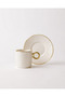 Pure Gold 4 Piece Porcelain Coffee Cup Set for 2 People 90 ml - 5