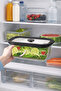 2620 ml Large Size Glass Storage Container with Vacuum Black Lid, Microwave & Refrigerator Compatible, 23X17X11 cm - 3