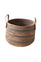Natural Brown Round Basket Organizer & Decorative Room Organizer (m) - 7