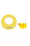 Adjustable Shower Cap + Rubber Duck Toy (4pcs set) - Yellow