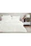 White Collection Asper Uc Cotton Embroidered Double Duvet Cover Set White