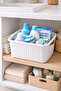 3-Pack 10 Liter Organizer Box with Lid |   Multi-Purpose Storage Box with Leather Handles (35X25X25 cm) - 4