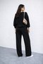 Modal Luxe Black Women's Top and Bottom Set - 4