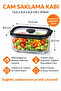 Glass Storage Container Set 470 ml with Black Leak-Proof Lid, Microwave and Dishwasher Safe - 5