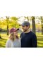 2-Piece Mother and Father Combination Family Hat-Vintage Vintage Unisex Dad / Mom Written Cotton Hat - 4