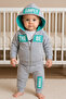Simply Patterned Hooded 3-Piece Baby Boy Set