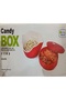 حافظة وعاء CANDY BOX بغطاء للمكسرات بجيب سفلي للقشور متعدد الألوان