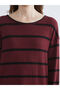 Crew Neck Striped Women's T-Shirt - 3
