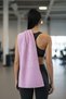 Sports Towel-40X100 Cm- Soft-Textured -Women-Fitness-Pilates-Yoga-Pink-High Sweat Absorption - 2