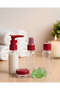 Compact 5-Piece Travel Bottle Set Transparent Cosmetic Containers -