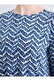 Crew Neck Patterned Women's T-Shirt - 3