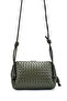 The Moiss Knitted Patterned Adjustable Strap Piece Bliss Women's Crossbody Bag Khaki - 2