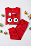 Eye Printed Cotton in 1 Quality Girls/Boys Double Set (Pijama Set) - 4