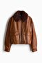 Fluffy-collared jacket - 6