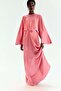 Twist-detail satin dress