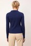 Women's Blouse Polo Collar Long Sleeve Fitted Bodycon Knitted Rib Knit Plain Button Closure Stylish - 6