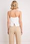 Women's Blouse Square Collar Spaghetti Strap Sleeveless a Lined Plain Pattern Regular Fit Back Buttoned D Woven Crepe - 6