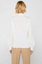 Women's Blouse with Scarf Collar, Long Sleeves with Cuffs, Standard Cut, Satin, Woven Plain Pattern, Regular Fit, Long Length - 6