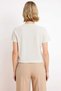 Women's Blouse Crew Neck Short Sleeve Knitted Fabric Regular Fit Accessory Detail Plain Pattern Casual - 6