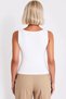 Women's Blouse Knitwear Crew Neck Sleeveless Fitted Mold Slim Plain Pattern R Rib Knit D Woven Regular Size - 6