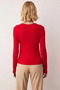 Women's Blouse Cut Out Detailed Body Fitting Long Sleeve Soft Buttoned Stretchy Knitted Rib Knit Gathered Stylish - 6
