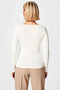 Women's Blouse Fitted Boat Neck Long Sleeve Knitted Plain Ruched Detail Bodycon Stretchy Rib Knit Stylish - 6