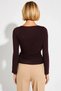 Women's Blouse Regular Fit Crew Neck Long Spanish Sleeve Tie Detail D Solid Color R Rib Knit Knitted - 6