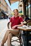 Women's Blouse Knitwear Polo Collar Short Sleeve Plain Pattern Regular Fit Slim D Woven Ideal for Daily Use - 4