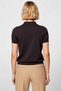 Women Blouse Buttoned Collar Short Sleeve Knitwear Fabric Regular Fit Standard Cut Spring Autumn Casual - 6
