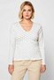Women's Plus Size Blouse V-Neck Long Sleeve Gipeli Ribbed Knit Knitted Polka Dot Pack Patterned Fitted Fit - 5