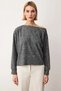Women's Knitted Blouse Relaxed Fit Asymmetric Collar Drop Shoulder Long Sleeve Soft Plain Fabric Regular Cut - 5