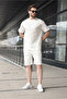 Ecru Men's Shorts T-Shirt Set E7347 - 3