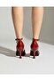 Heeled Flat and Crocodile Patterned Evening Dress Shoes 8.5cm -Feli̇syabuti̇k - 4