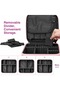 Travel Makeup Case, Cosmetic Organizer Bag Makeup Case With Compartment Makeup Bursh Set Storage Bag - 2