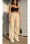 New Season High Waisted Loose Fit Stretchy Women's Palazzo Jeans - 2