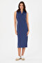 Women's Light Navy Blue Knitted Dress 50319996-Vr059