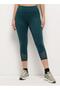 Pocketed ¾ Leggings - Teal