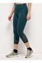 Pocketed ¾ Leggings - Teal - 3
