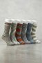 Women's Patterned Cotton Multi-Colored Socks 6-Pack - 2