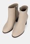 Women's Nude Color Genuine Leather 34-42 Size Heeled Boots & Booties - 2