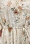 مطرز منقوش فستان طويل - مينك - 7