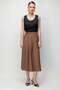 Belt Li Midi Length A-Line Skirt - 2
