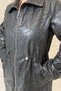 Nuvon Imported Beli B Ruched Black Women's D Leather Coat - 5